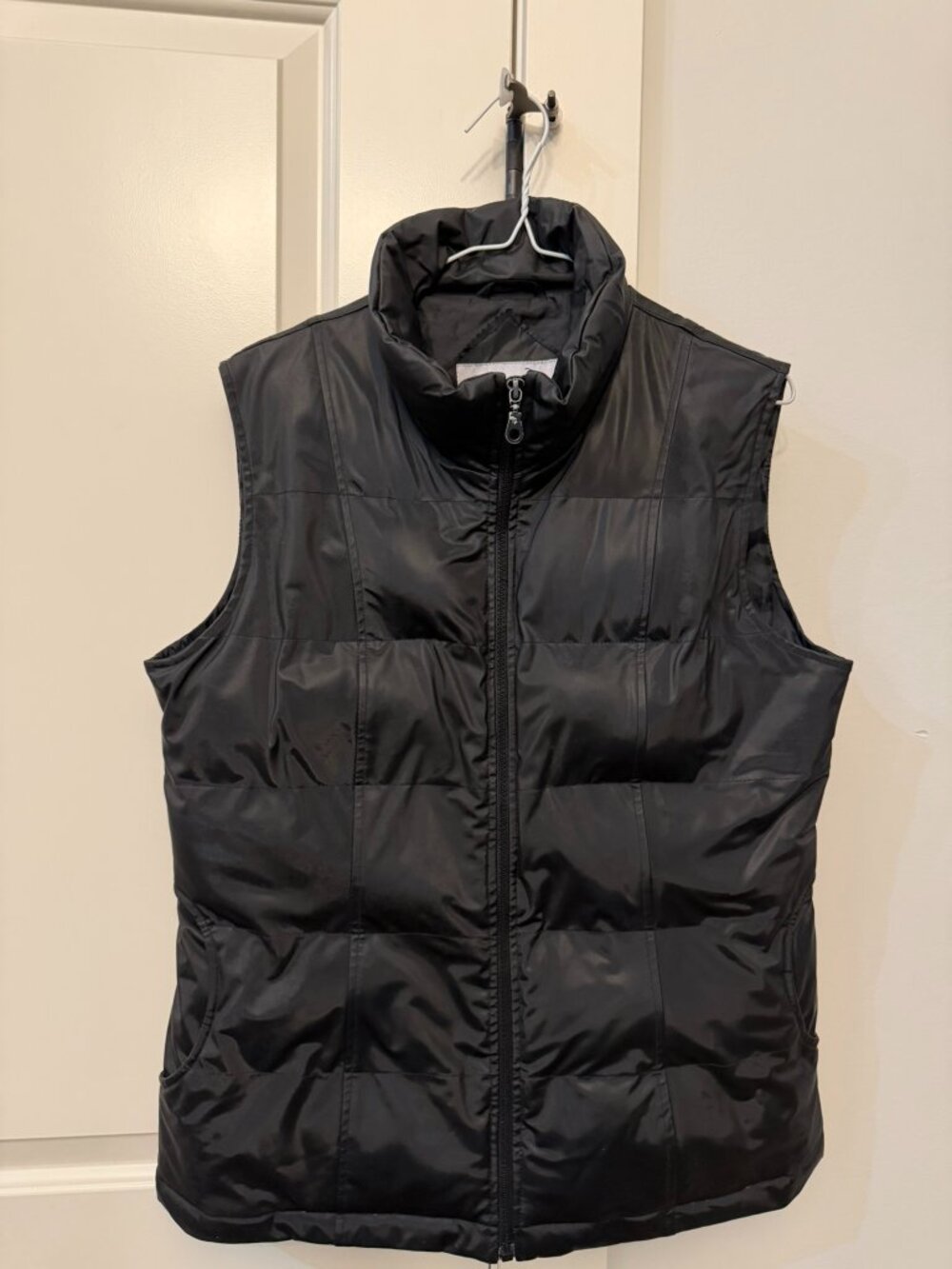 W Easy Wear Puffer Vest Black Size Medium